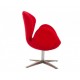 sillón Swan de Jacobsen Cachemir rojo