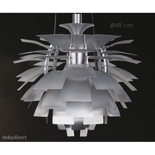 Lámpara Artichoke 60cm Plateada